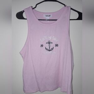 Refuge Pink Cropped Tank